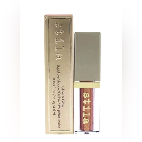 Stila Glitter & Glow Liquid Eye Shadow in DOLLISH Full Size New in Box - Picture 3 of 3